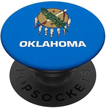 Dünya Bayrakları Oklahoma Eyalet Bayrağı PopSockets PopGrip: Telefonlar ve Tabletler için Değiştirilebilir Kavrama